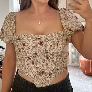 Windsor Floral Corset Top Size M